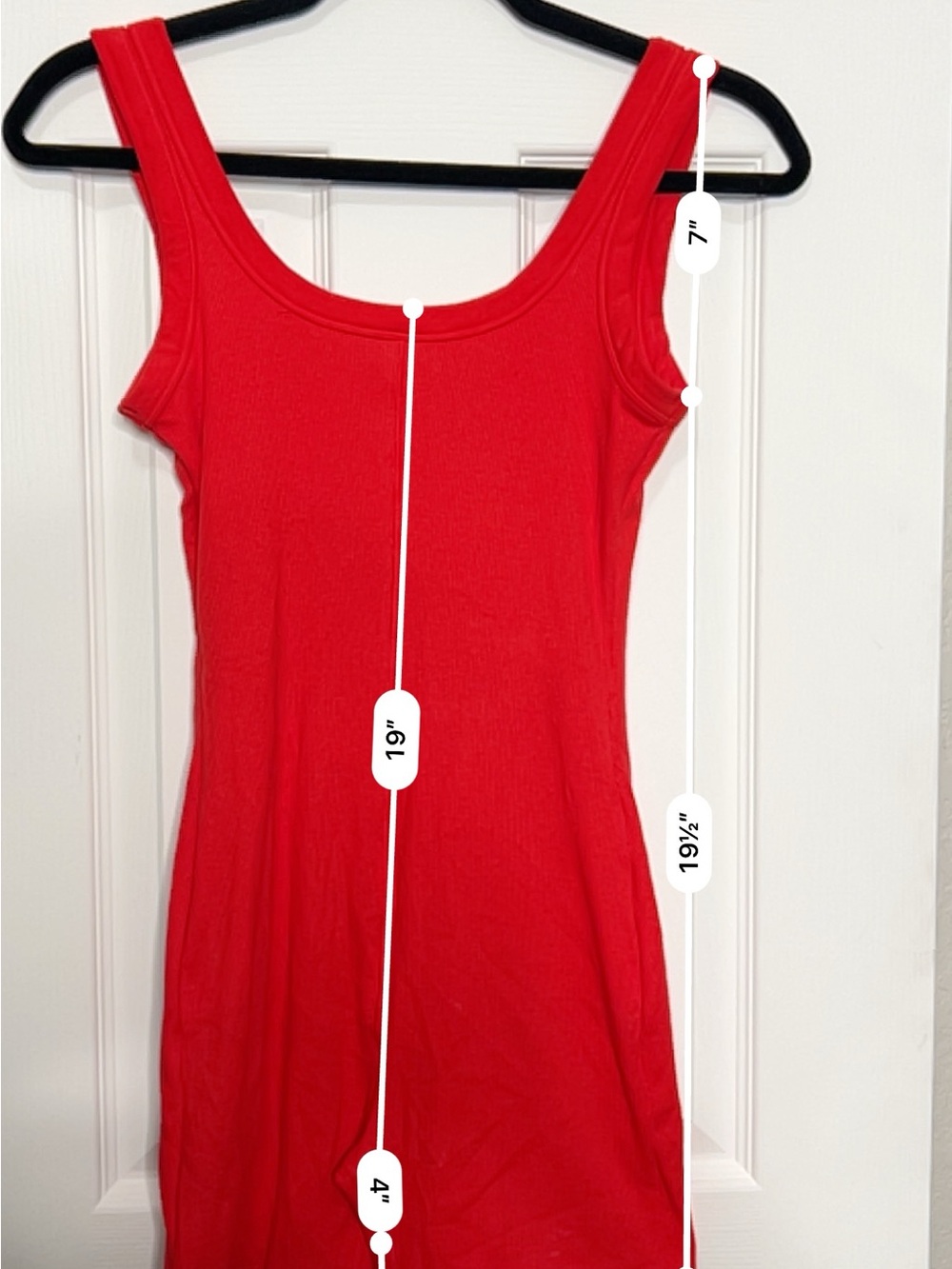 SKIMS Red Ribbed Tank Romper Shorts Bodysuit Size S - Picture 8 of 9